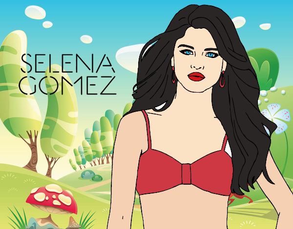 Dibujo Selena Gomez pintado por sarayyy222