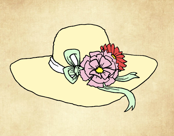 Dibujo Sombrero con flores pintado por gael38528
