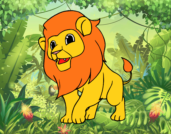 Dibujo El rey de la selva pintado por maria20042