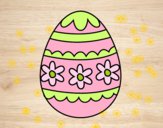 Dibujo Huevo de Pascua floral pintado por gabrielars
