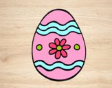 Dibujo Huevo de Pascua margarita pintado por gabrielars