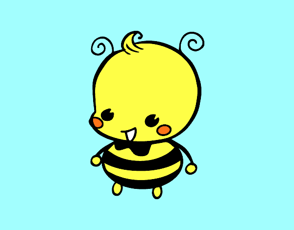 Dibujo Bebé abeja pintado por AYELEN05