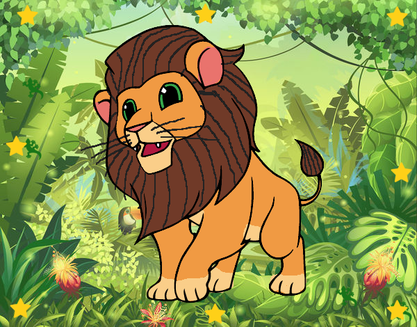 Dibujo El rey de la selva pintado por Lovecat