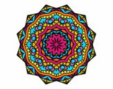 Dibujo Mandala con estratos pintado por FDANI