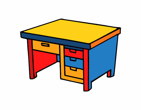 Dibujo Mesa de escritorio pintado por bautopa