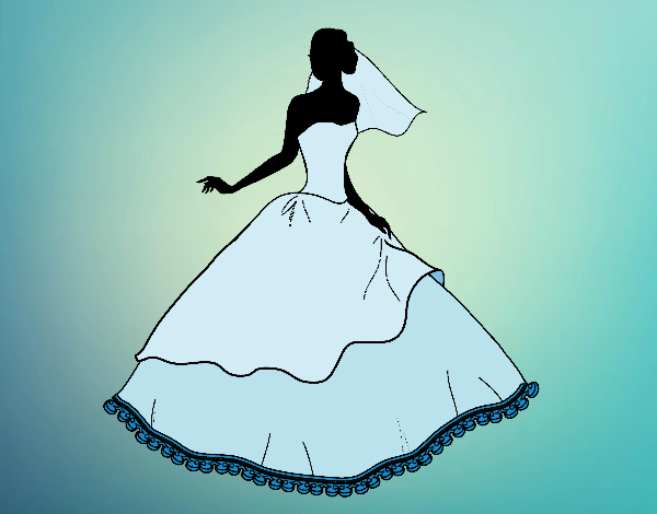 Dibujo de Vestido de boda pintado por Queyla en  el día 23-10-15  a las 00:02:43. Imprime, pinta o colorea tus propios dibujos!