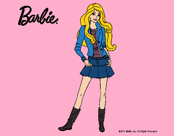 Dibujo Barbie juvenil pintado por alesita08