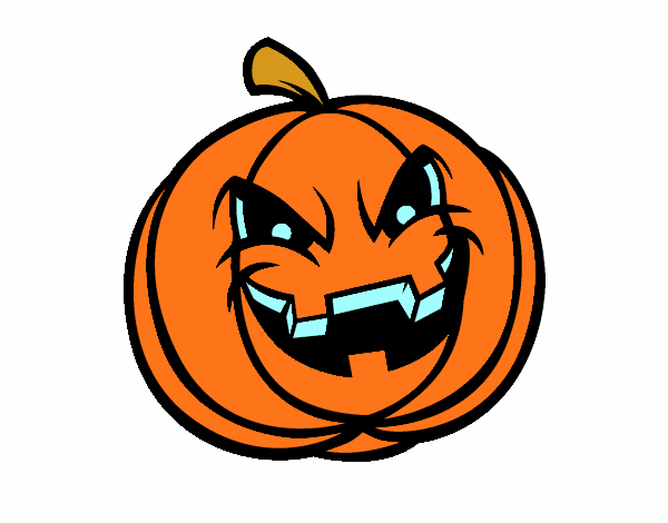 Dibujo Calabaza Diabólica  pintado por valeruca