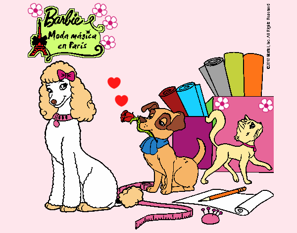 Dibujo La mascota de Barbie pintado por LunaLunita