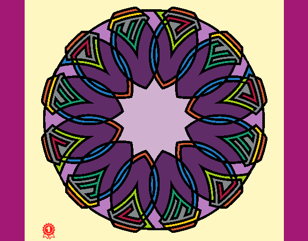 Dibujo Mandala 37 pintado por 33Helen