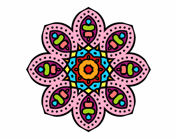 Dibujo Mandala de inspiración árabe pintado por richofer