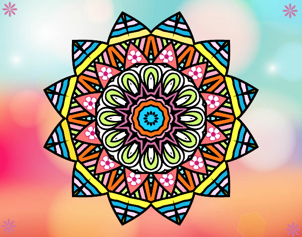 Dibujo Mandala frutal pintado por Lara_R5