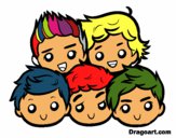 Dibujo One Direction 2 pintado por monsefe
