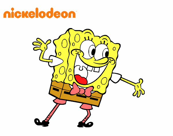 Dibujo Bob Esponja saludando pintado por ainara_tl