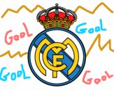Dibujo Escudo del Real Madrid C.F. pintado por amelia 332