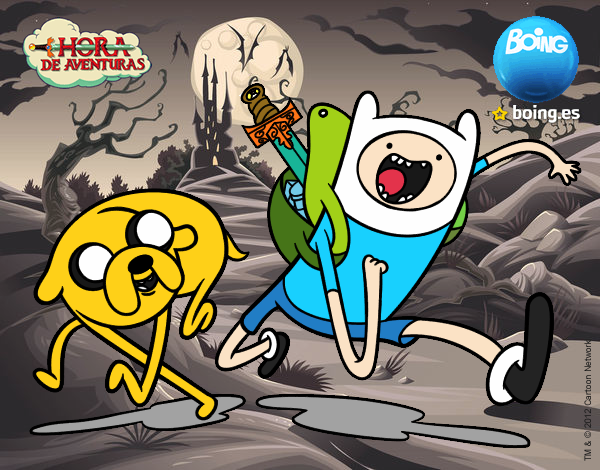 Dibujo Finn y Jake pintado por DannyMT