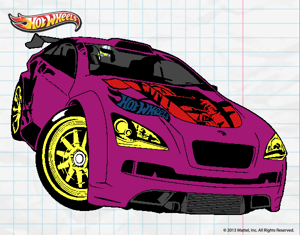 Dibujo Hot Wheels Megane Trophy pintado por zebazpvd