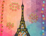 Dibujo La torre Eiffel pintado por amelia 332