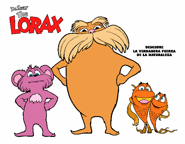 Dibujo Lorax y sus amigos pintado por mdifranco