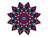 Dibujo Mandala estrella pintado por marielys12