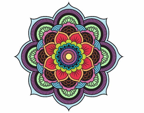 Dibujo Mandala flor oriental pintado por Ferny10