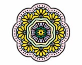 Dibujo Mandala mosaico modernista pintado por marielys12