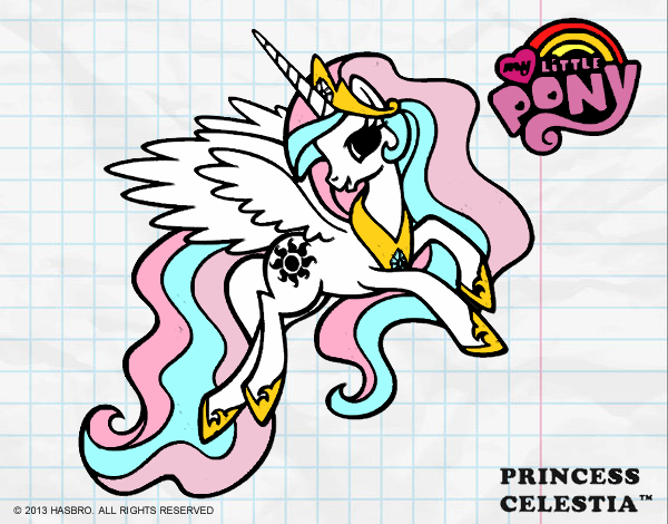 Dibujo Princess Celestia pintado por Sailor2