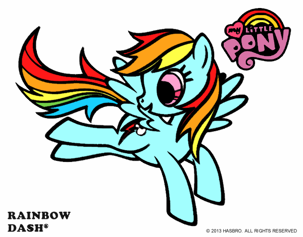 Dibujo Rainbow Dash pintado por Sailor2