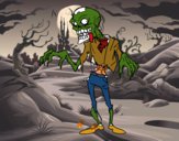 Dibujo Un zombie pintado por zebazpvd