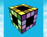 Dibujo Cubo de Rubik pintado por Ali2004