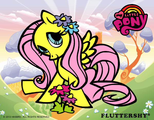 Dibujo Fluttershy pintado por marinrubi