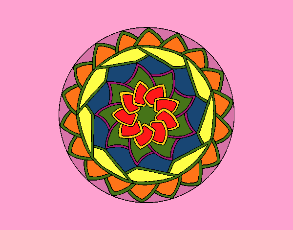 Dibujo Mandala 1 pintado por vero72