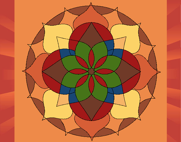 Dibujo Mandala 14 pintado por nathzapp