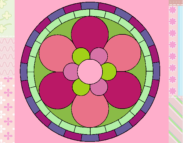 Dibujo Mandala 2 pintado por nathzapp