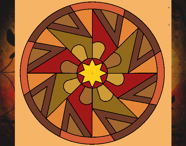 Dibujo Mandala 25 pintado por nathzapp