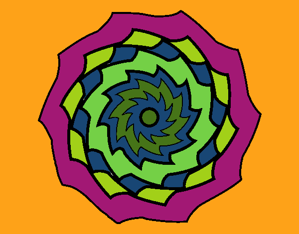 Dibujo Mandala 9 pintado por vero72