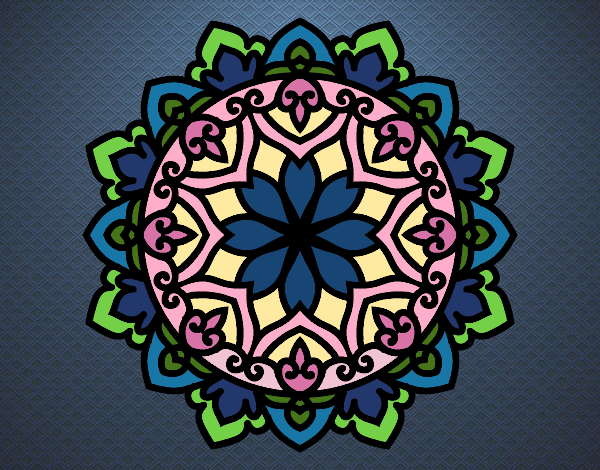 Dibujo Mandala celta pintado por nathzapp