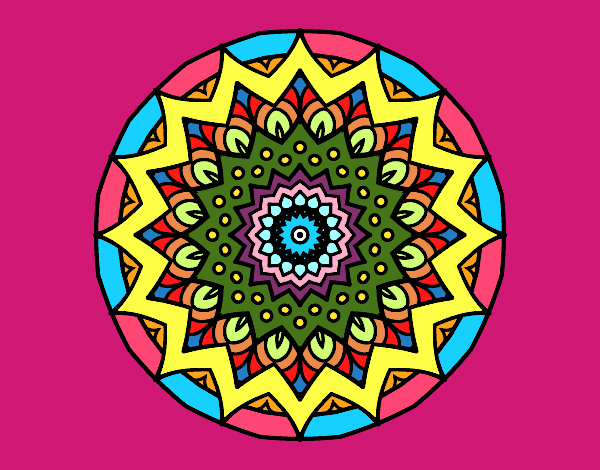 Dibujo Mandala creciente pintado por Brendukis