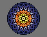 Dibujo Mandala creciente pintado por merchindan
