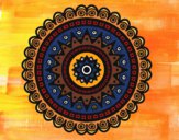 Dibujo Mandala étnica pintado por nathzapp