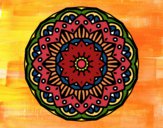 Dibujo Mandala modernista pintado por nathzapp