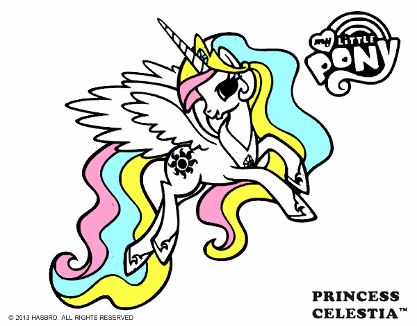 Dibujo Princess Celestia pintado por fernamda