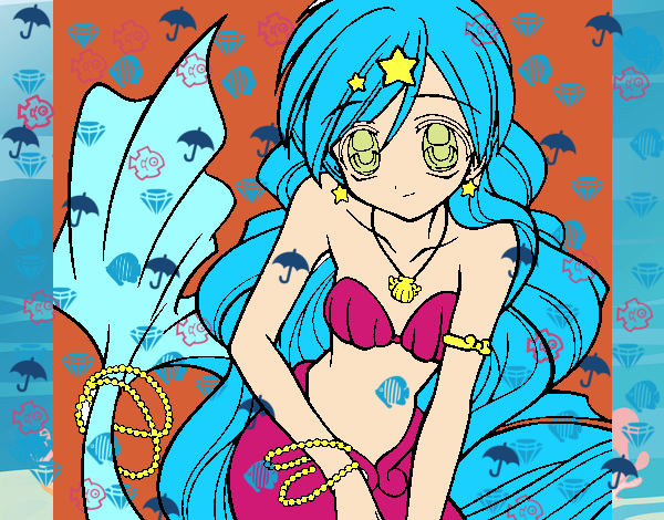 Dibujo Sirena 3 pintado por yuritsi