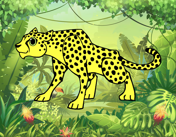 Dibujo Un leopardo pintado por apleak