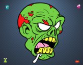 Dibujo Cabeza de zombi pintado por Nooe12
