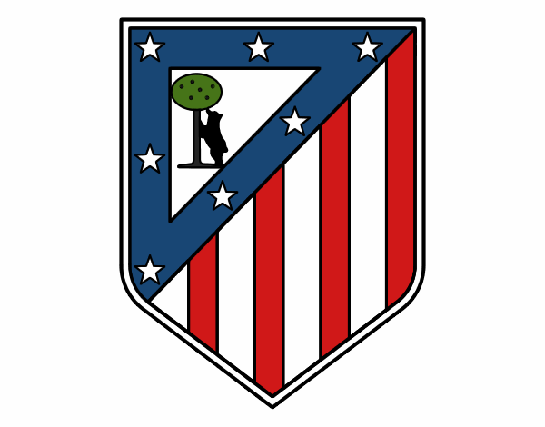 Dibujo Escudo del Club Atlético de Madrid pintado por LucasArter