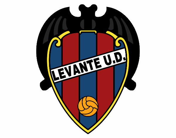 Dibujo Escudo del Levante UD pintado por LucasArter