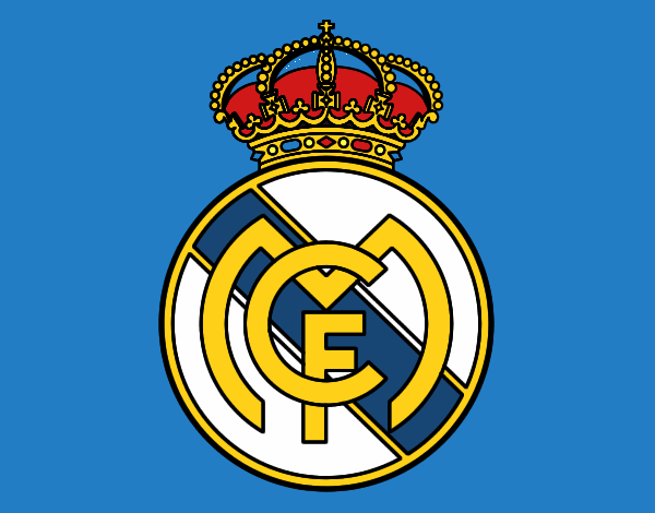 Dibujo Escudo del Real Madrid C.F. pintado por LucasArter