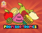 Dibujo Frutas Profesor Tropics pintado por MILEYRENI
