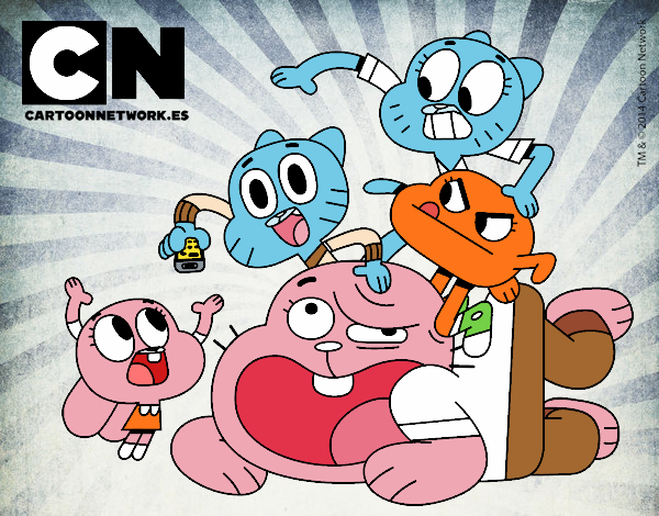 Dibujo Grupo de Gumball pintado por Martha1987